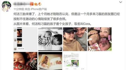 实锤！何洁三胎女儿首曝光，前夫赫子铭的置顶微博内容好心酸